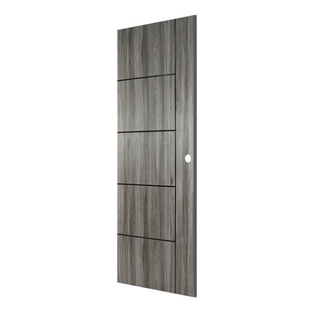 UPVC DOOR AZLE LT-06 80x200CM DARK GRAY [EXCLUSIVE FROM HOMEPRO THAILAND]