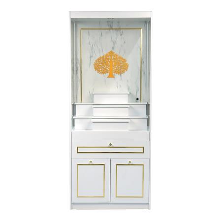 BUDDHA ALTAR CABINET FURDINI MINGMONGKOL 80CM WHITE/MARBLE PATTERN [EXCLUSIVE FROM HOMEPRO THAILAND]