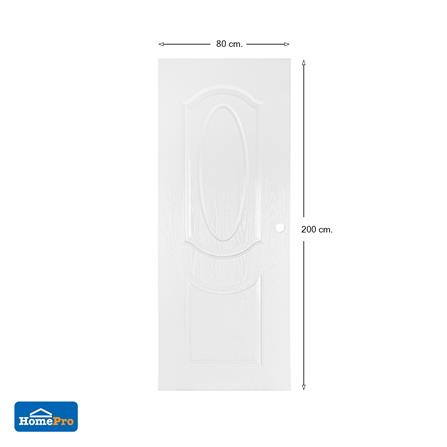 PRE-BORED UPVC EXTERIOR DOOR AZLE ET-02 80X200 CM. WHITE [EXCLUSIVE FROM HOMEPRO THAILAND]