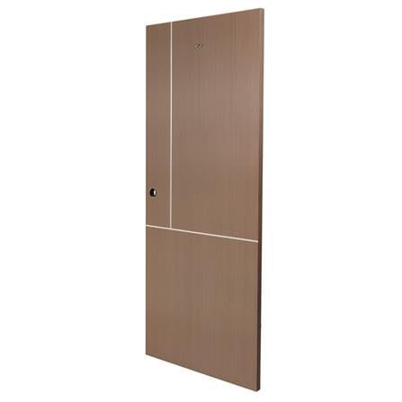 PRE-BORED INTERIOR UPVC DOOR AZLE LT-11 80X200CM WALNUT [EXCLUSIVE FROM HOMEPRO THAILAND]