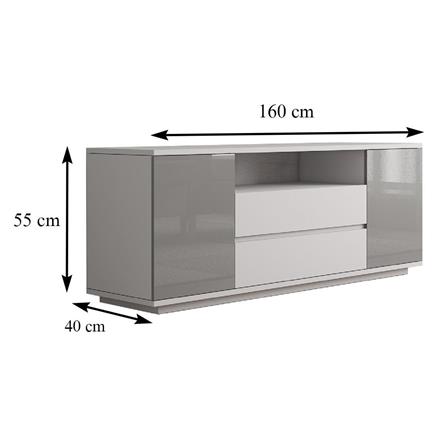 TV STAND FRUDINI MEDIS Z1636GH3 160CM GREY [EXCLUSIVE FROM HOMEPRO THAILAND]