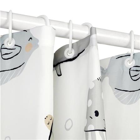 MOYA POLYESTER SHOWER CURTAIN ACS23464A 180X180CM