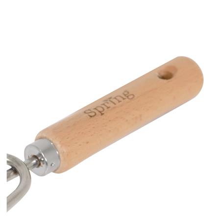 3-TINE HAND RAKE WITH WOODEN HANDLE SPRING HT03118