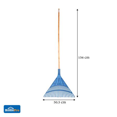 RAKE WITH HANDLE SPRING 22 WELDED PVC TINES