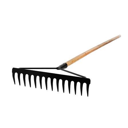 RAKE WITH HANDLE SPRING 14 WELDED STEEL TINES