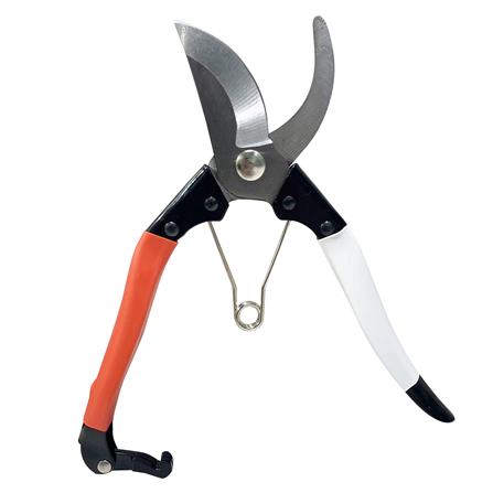 PRUNING SHEARS WITH RUBBER HANDLE SPRING 8IN