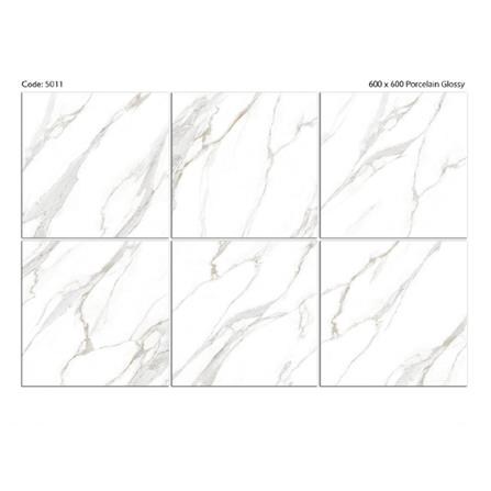 TARA FLOORTILE 60X60CM WHITE-5011 1.44M2