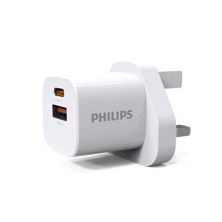 USB-C & USB-A 33W FAST CHARGER DLP4533CW PHILIPS WHITE