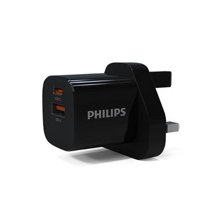 USB-C & USB-A 33W FAST CHARGER DLP4533CB PHILIPS BLACK