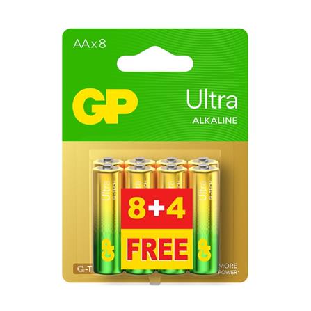 GP ULTRA ALKALINE BATTERY 8+4S AA