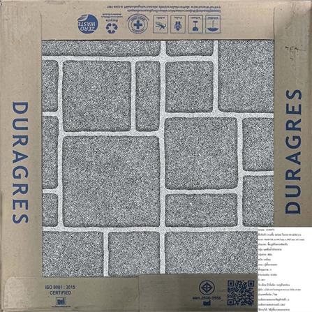 DURAGRES FLOORTILE 40X40CM NOBEL GREY 0.96M2