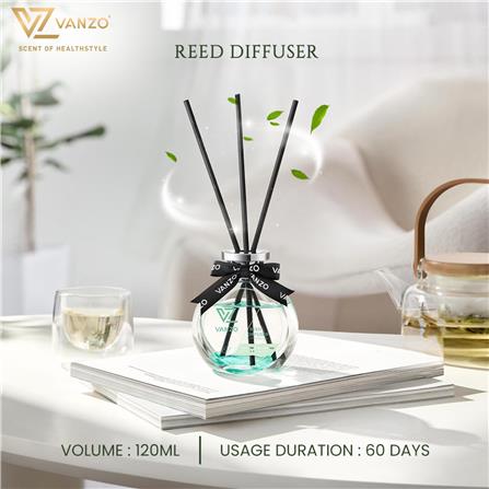 VANZO REED DIFFUSER CLOUD MIST TEA ESSENCE 120ML