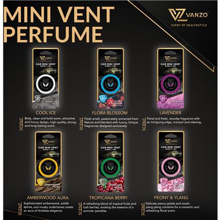 VANZO MINI VENT PERFUME AMBERWOOD AURA 2ML