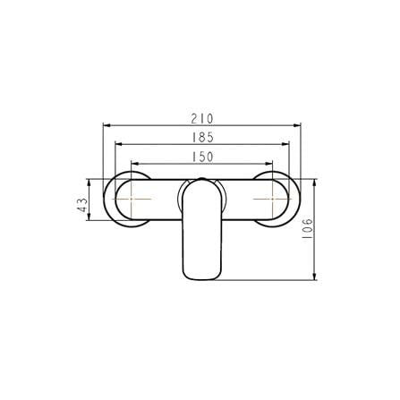 MOYA SHOWER MIXER 832-3