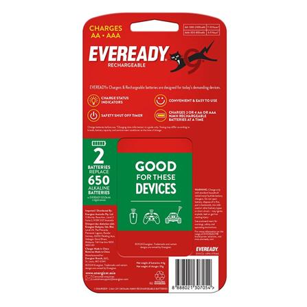 EVEREADY USB CHANGER FOR RECHARGEABLE NIMH AA/AAA BATTERY EVVC5