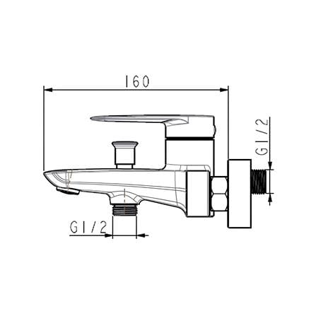 MOYA BATH MIXER 832-4