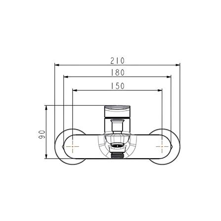 MOYA BATH MIXER 832-4