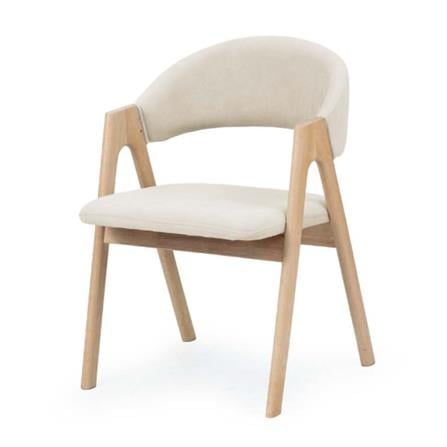 FD PENTAGON SOLIDWOOD ARMCHAIR - NATURAL COLOUR