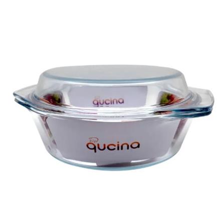 CENTO QUCINA GLASS  CASSEROLE 1.5L ROUND WITH LID HOM-QCN1.5L