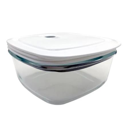 CENTO QUCINA GLASS FOOD STORAGE 900ML SQUARE HOM-QCN900ml