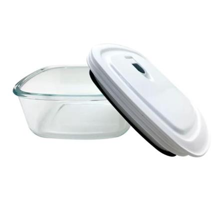 CENTO QUCINA GLASS FOOD STORAGE 900ML SQUARE HOM-QCN900ml