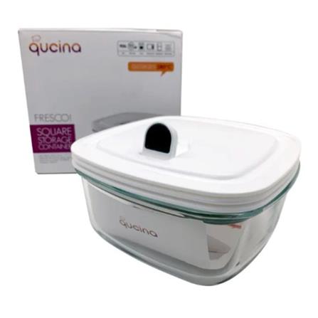 CENTO QUCINA GLASS FOOD STORAGE 900ML SQUARE HOM-QCN900ml