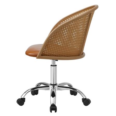 OFFICE CHAIR FURDINI PP RATTAN OAK GREY