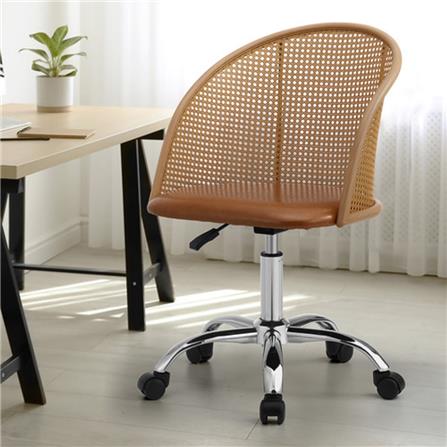 OFFICE CHAIR FURDINI PP RATTAN OAK GREY