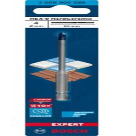 HARD CERAMIC DRILL BIT BSH HEX-9 4X90MM