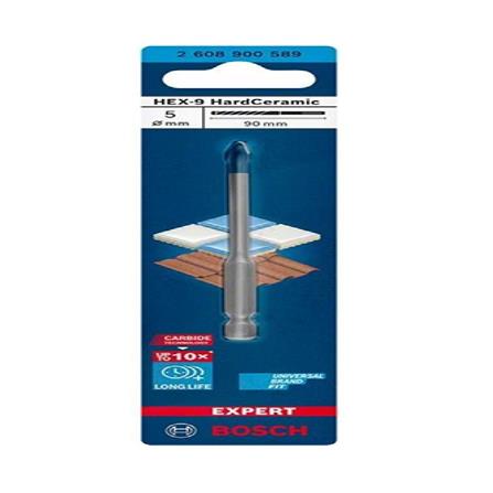 HARD CERAMIC TITLE DRILL BIT BOSCH HEX-9 5X90MM