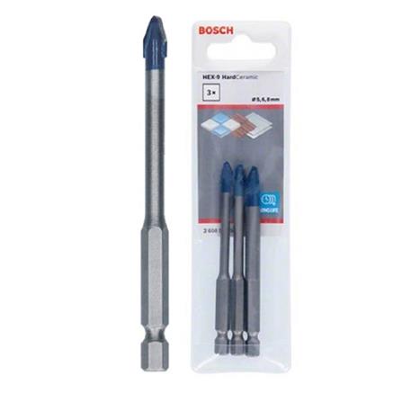 HARD CERAMIC TITLE DRILL BIT BOSCH HEX-9 3EA/SET (5/6/8)