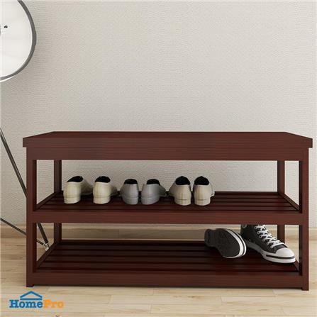 SHOE STORAGE BENCH FOR 8-10 PAIRS FURDINI WALNUT