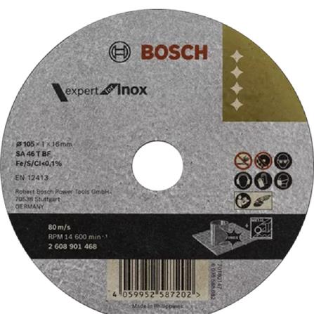 BOSCH FLEXIBLE GRINDING DISC 4" 2.8X16MM (INOX) 2608620690