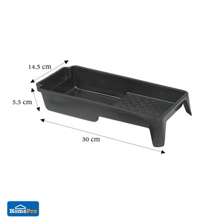 MATALL PAINT TRAY SET WITH 4x 4" ROLLER & 5.7" TRAY BLACK PR16099