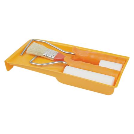 MATALL PAINT TRAY SET WITH 2", 4" ROLLER & 5.5" TRAY YELLOW PR16100