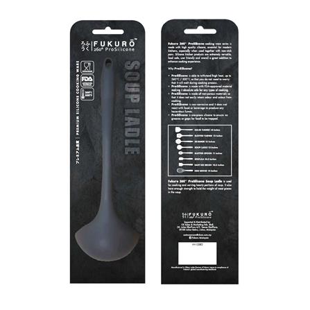 FUKURO 260 PROSILICONE SOUP LADLE 12IN HH 0382 GREY