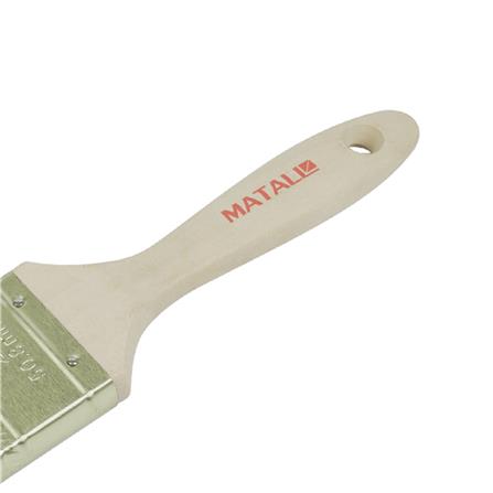 MATALL 2.0" SYNTHETIC BRUSH WOODEN HANDLE WHITE