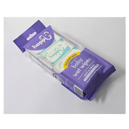 HOPPI POCKET SIZE MINI WET WIPES 7Sx 8PACK  260GM