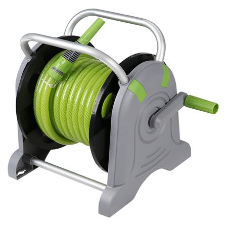 GROUND-BASED HOSE REEL SPRING N10 1/2"X20M GREEN/GRAY
