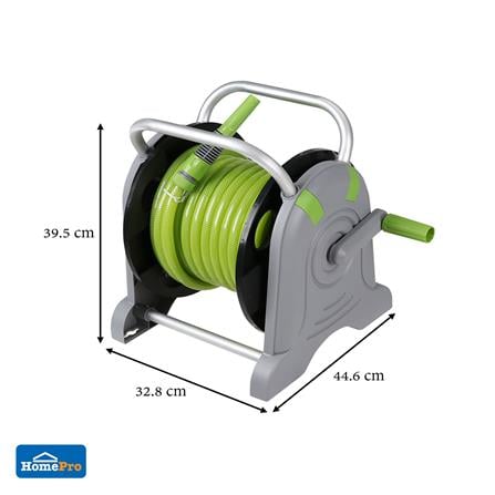 GROUND-BASED HOSE REEL SPRING N10 1/2"X20M GREEN/GRAY