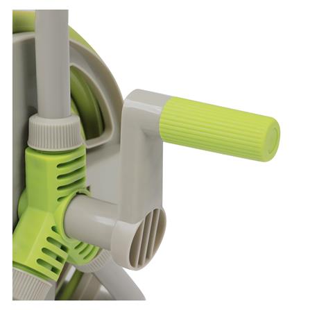 GROUND-BASED GARDEN HOSE REEL SPRING RL12 GN20 1/2INX20M GREEN/GREY