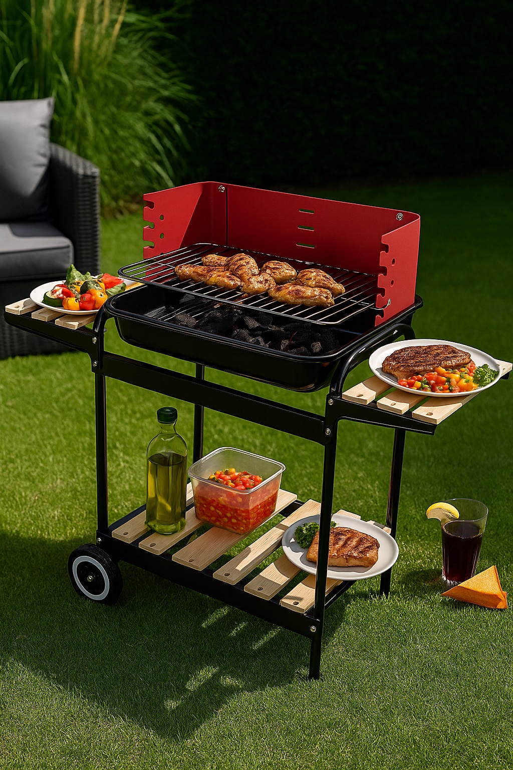 CHARCOAL BARBECUE SPRING HL-AS010
