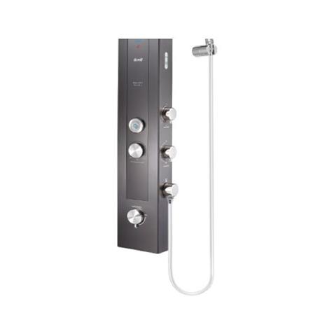 ALPHA SHOWER HEATER DC PUMP WITH RAIN SHOWER REVO-I MOCHA (CHROME SHOWER ACCESSORIES SET)