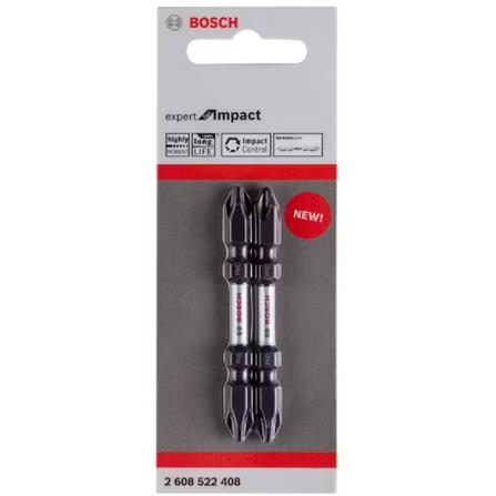 BOSCH SCREWDRIVER BIT PH2 65MM (EXPERT FOR IMPACT) 2EA/PACK BLACK