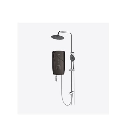 ALPHA SHOWER HEATER NON PUMP WITH RAIN SHOWER F7-E DARK MOCHA (CHROME SHOWER SET ACCESSORIES SET)