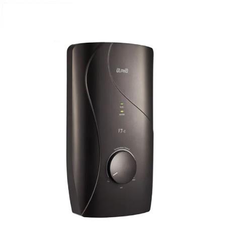 ALPHA SHOWER HEATER NON PUMP WITH RAIN SHOWER F7-E DARK MOCHA (CHROME SHOWER SET ACCESSORIES SET)