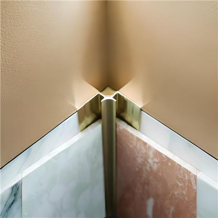 GEOMETRA W PROFILE FOR PVC MARBLE SHEET 244X1.4CM GOLD