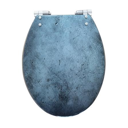 18" POLYRESIN TOILET SEAT SOFT CLOSE HINGE PL-N002