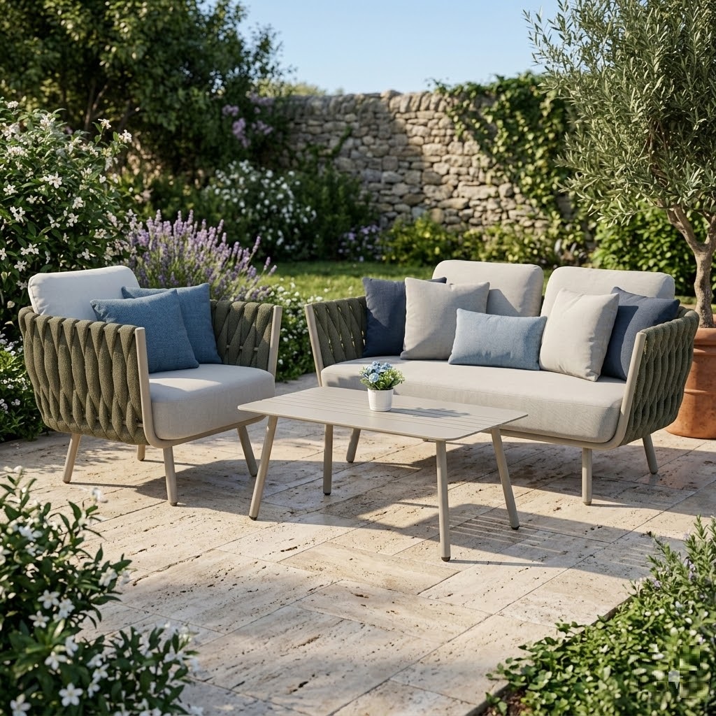 CAMILIA GARDEN ROPE SOFA SET