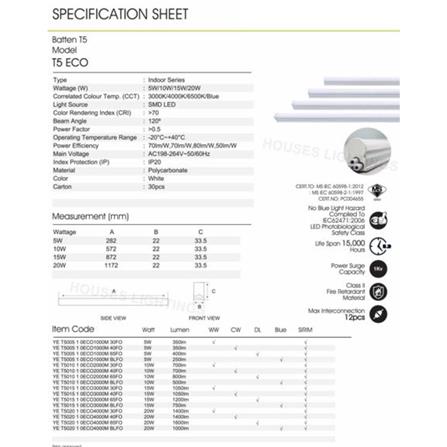 YETPLUS ECO LAMP T5 BATTEN 15W DL 3FT WHITE